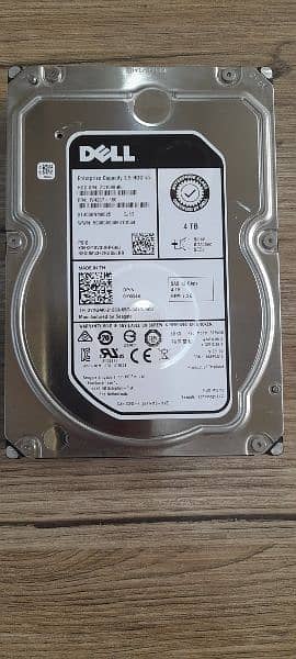 Dell 4tb SAS 3.5 7.2k 12gbps hard drive  quantity available 2