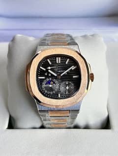 PATEK P NAUTILUS 5712 SILVER DIAL MOON PHASE SILVER DIAL