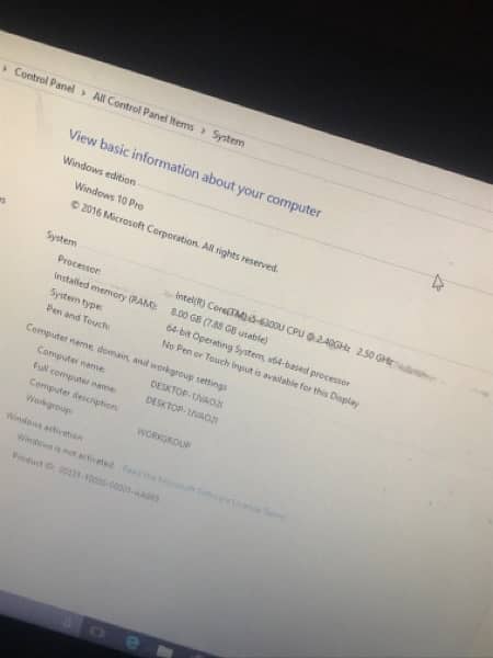 HP Laptop i5 Lhr 3