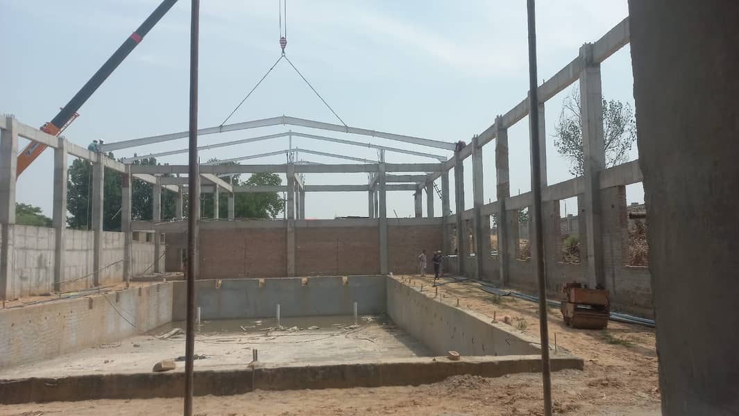 Sandwich panels and steel structure Pre-engineered (PEB)  Sheds 11