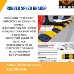 Rubber speed braker for sal in pakistan