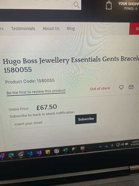 Boss silver orignal bracelet 7