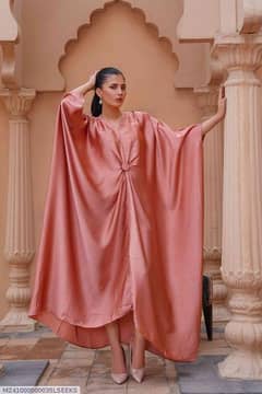 SILK STITCHED KAFTAN | WOMEN'S PLAIN KAFTAN