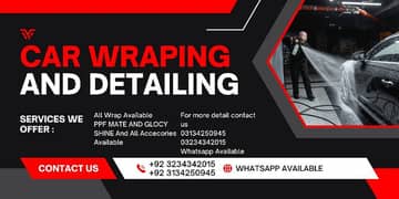 All car wrapping and accecories Available And spare parts Available