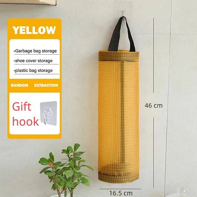 Door Storage Hanging Home Grocery Bag Holder Wall Polythine collector 0