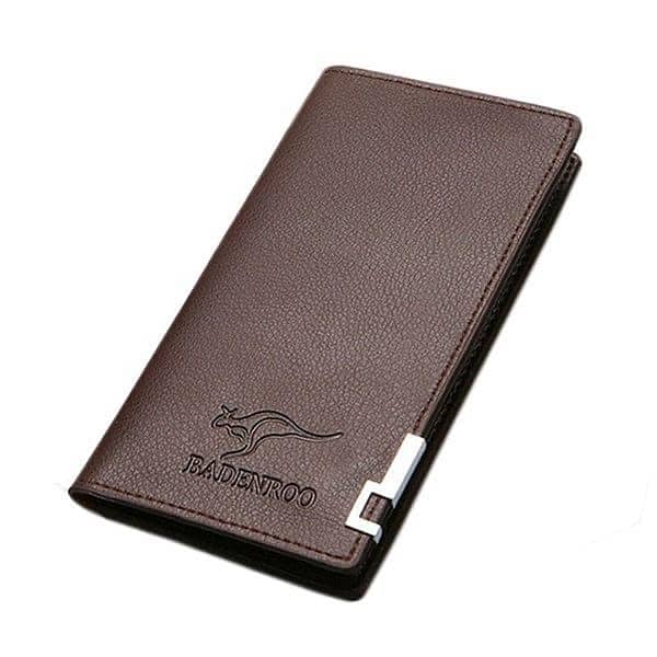 Casual Long Fold Leather wallet 2