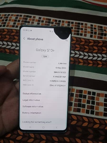 Samsung S10 plus, Pta approved official 5