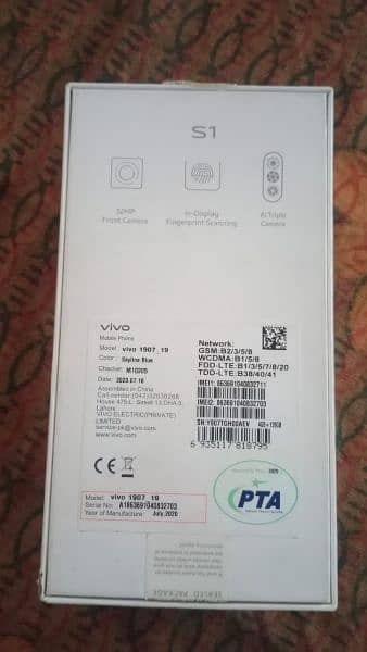 Vivo s1 PTA approved. 4/128. condition 10/10 2