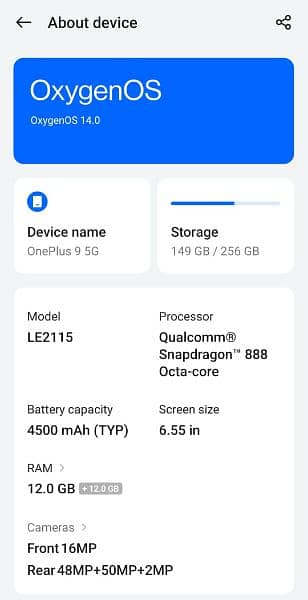 OnePlus 9 5G Global 5