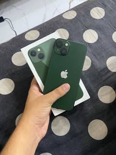 iphone 13 alpine green with box and warrenty of 6 month 128 gb 99 bh