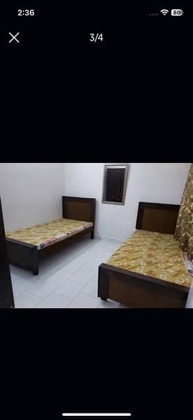 per day room for males only near ucp,shaukat kanum and emporium mall 1