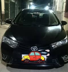 Corolla is available on rent with driver in city and out of city