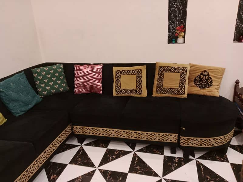 6 set L shape sofa 10 by 10 condition for sale 1