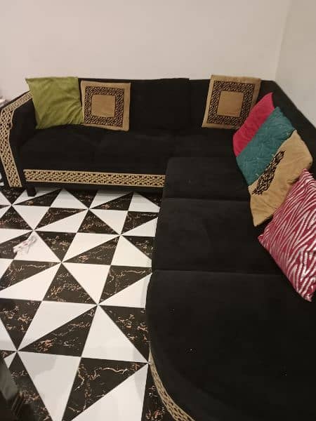 6 set L shape sofa 10 by 10 condition for sale 3