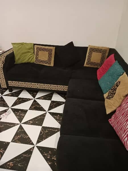 6 set L shape sofa 10 by 10 condition for sale 6