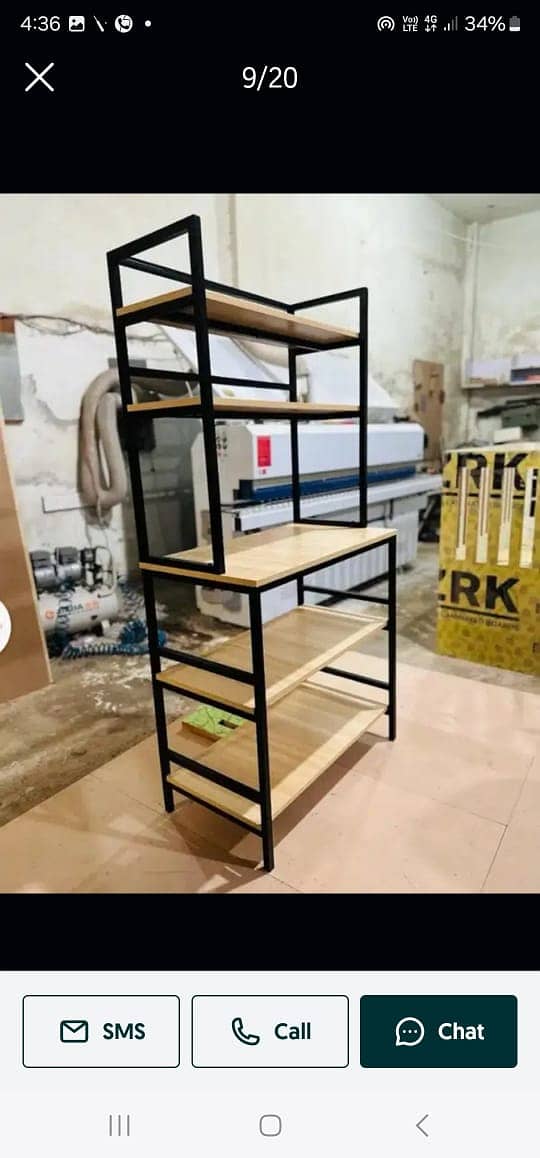 storage shelves in kitchen 1