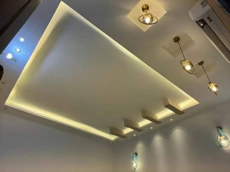 master falls ceiling and Karachi sand, chips wall 2