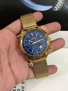 INVICTA SPEEDWAY-GOLD TONE-NEW ORIGINAL WATCH-RADO-OMEGA-ROLEX-TISSOT