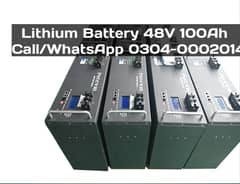 Lithium Batteries 48V 100Ah Fresh Import From Malysia