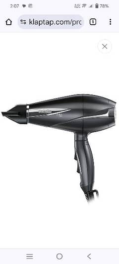 babyliss Paris italy dryer 2100wt