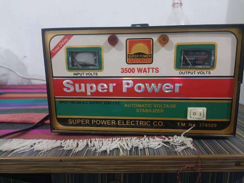 Super Power Stabilizer 3500w "New" 6