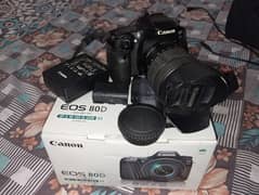 Canon 80D DSLR With Lens Urgent Sale