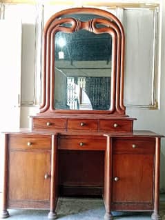 Dressing Table, Vintage wood furniture.