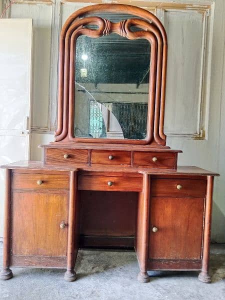 Dressing Table, Vintage wood furniture. 1