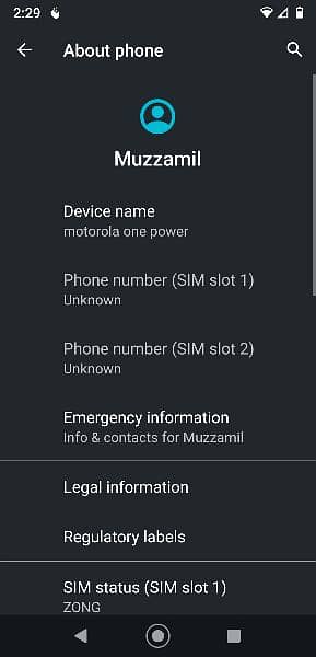 Motorola one power 4G 4