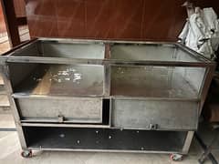 stainless steel counter