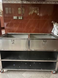 pure stainless steel counter