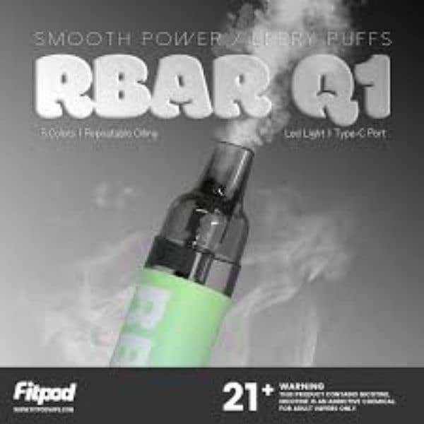 vape and pod / R BAR Q1/p8 vape/dr 160 / with free flavor 1