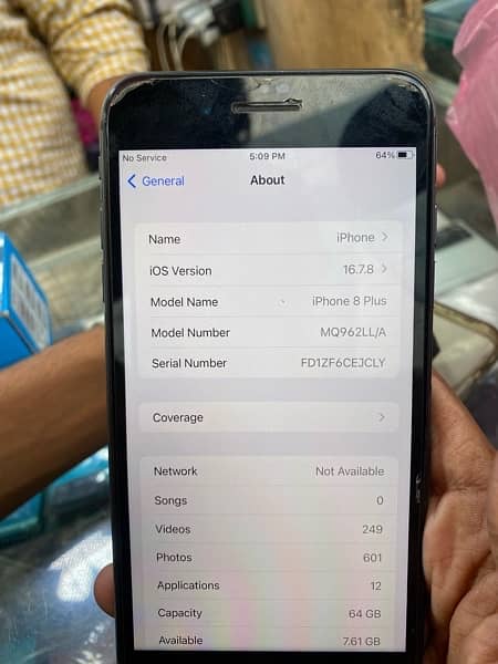 iPhone 8 Plus non pta 64gb 10 by 10 4