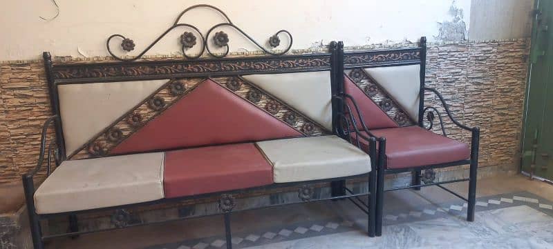 Iron 5 seater  sofa set for sale 3