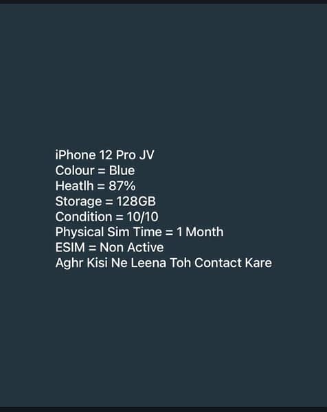 i phone 12 pro jv 128 gb 2