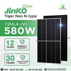 Jinko Mono and Bifacial |580/585W Solar Panels | Solar Plates | Solar 0