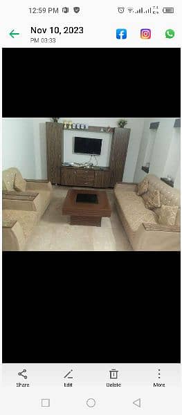 sofa set with center table 5 seater 0