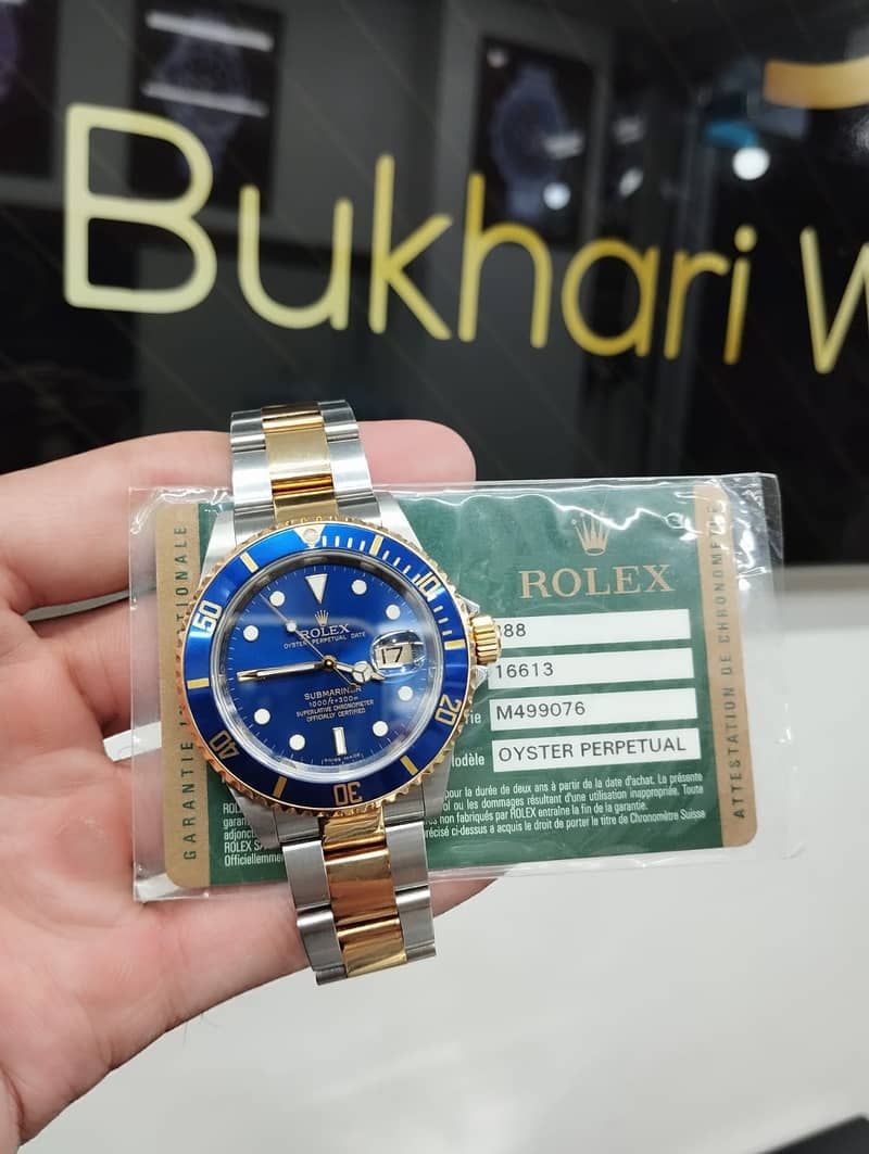 Bukhari Rolex buyer best price used Rolex full gold daydate submariner 3