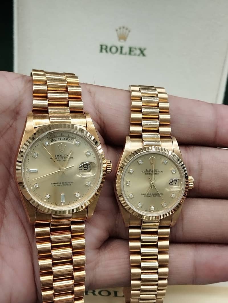 Bukhari Rolex buyer best price used Rolex full gold daydate submariner 14