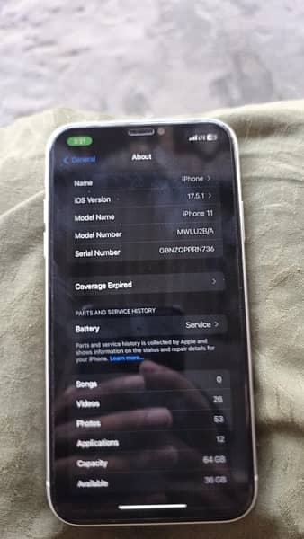 IPHONE 11 [64GB ]  water pack 10BY10 Condition 4