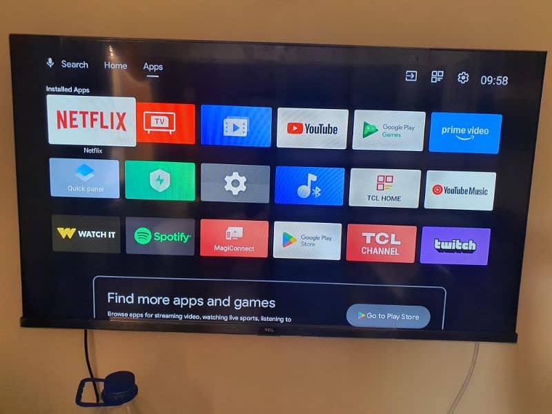 TCL LED 40 inch android tv smart tv brand new 4