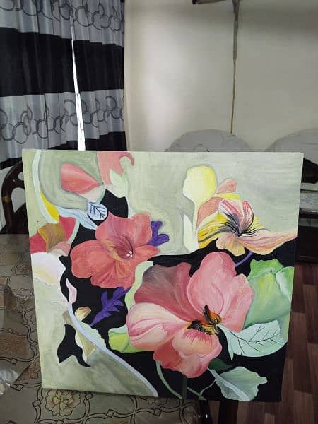 beautiful flower handmade painting 2