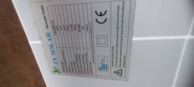 JA Solar, QCells, ZXSolar 325 Watts each plate 3