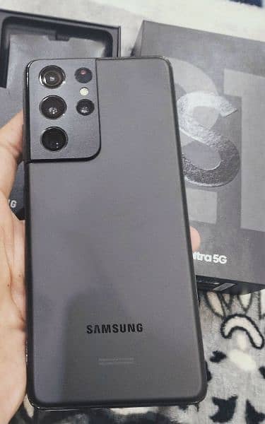 S21 ULTRA BLACK 5G 12/512GB With Box 5