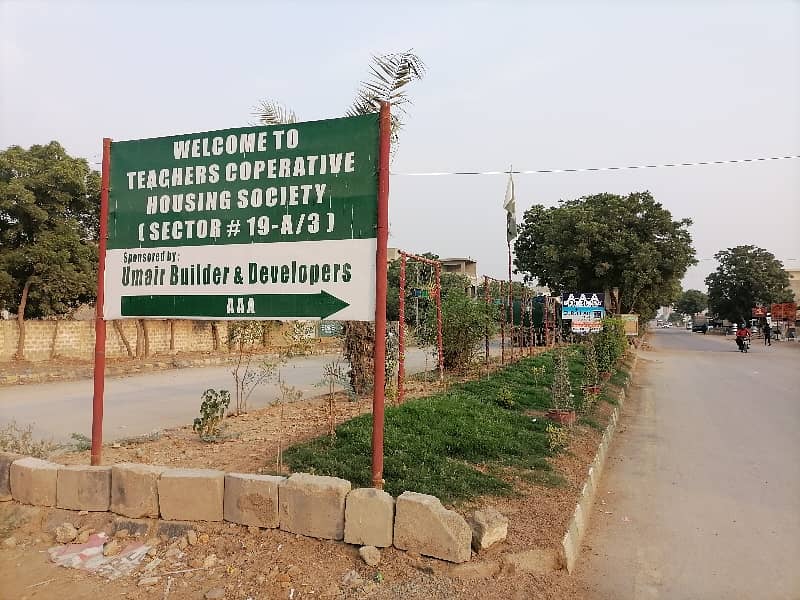 West Open Residential Plot Of 240 Square Yards Is Available For sale In Government Teacher Society - Sector 19-A, Karachi 1