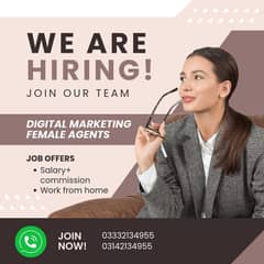 Female Staff Required For Marketing Team