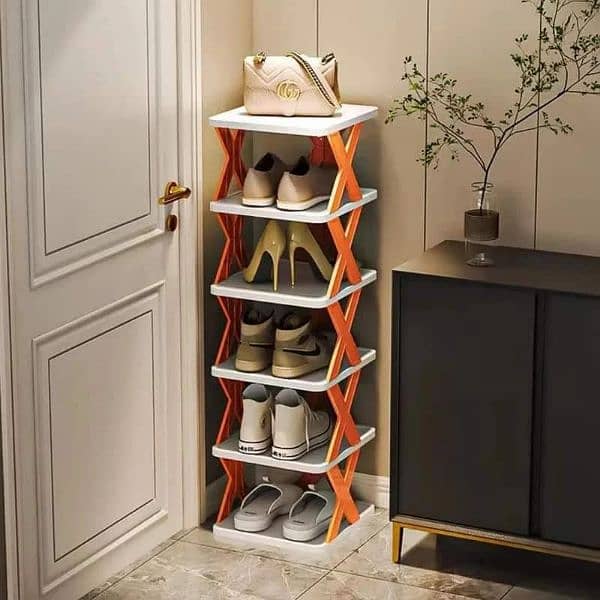 X corner 5 layer shoe racks 2