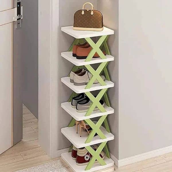 X corner 5 layer shoe racks 4