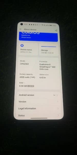 oppo f21pro urgent sale 6