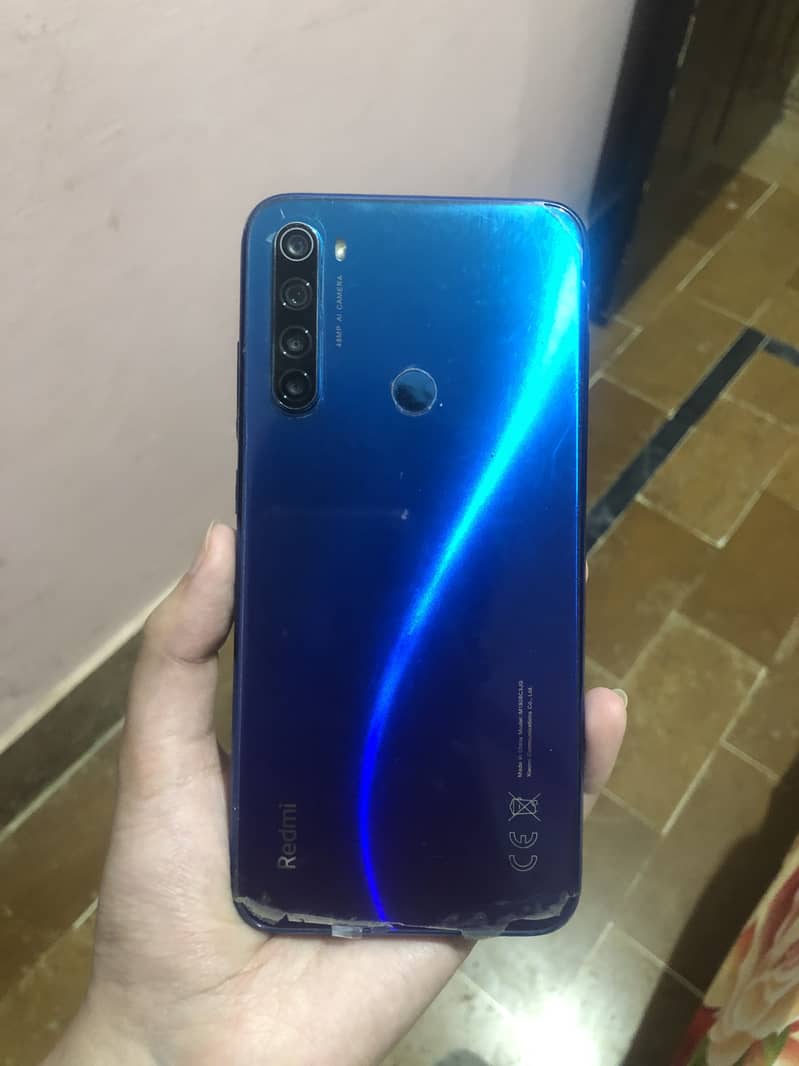 REDMI NOTE 8 scratchless condition with box 1